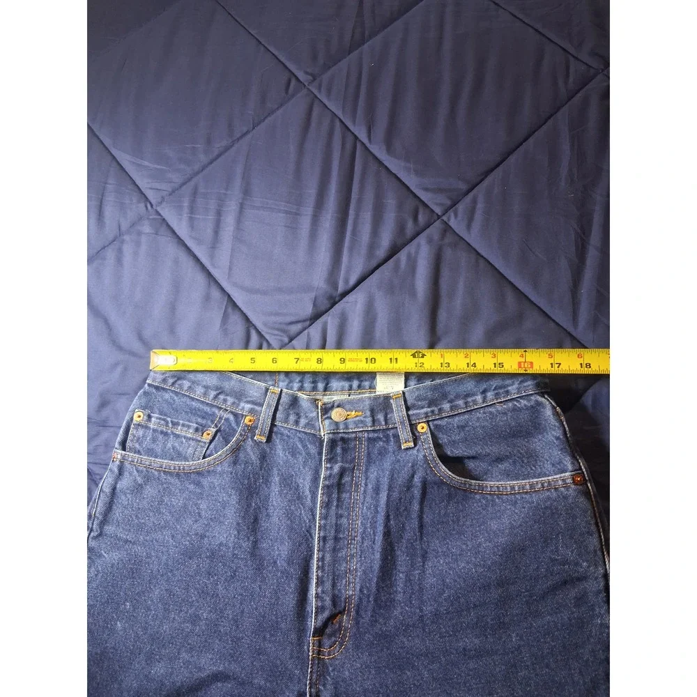 Levis 505 Mens 35x34 Vintage Regular Fit Straight Leg Blue Jeans Made in Canada